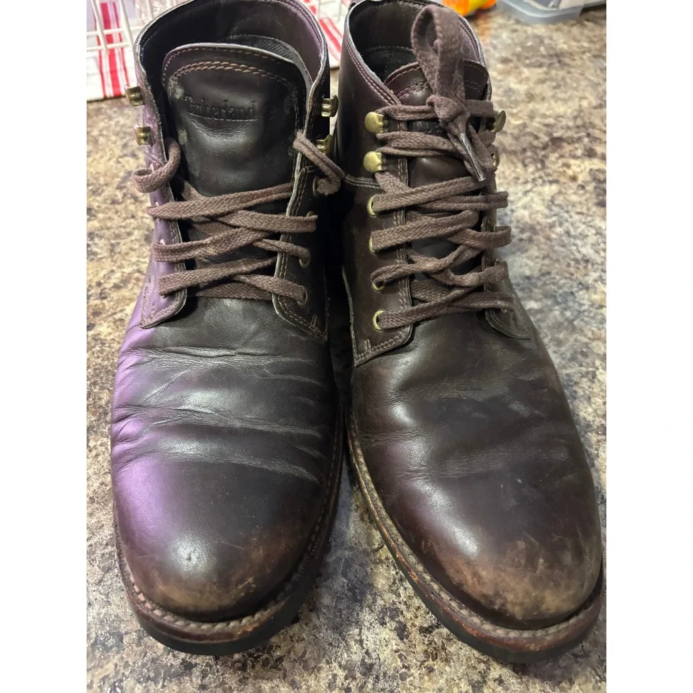 Timberland Larchmont II Waterproof Chukka Boots Mens 10 Brown Leather